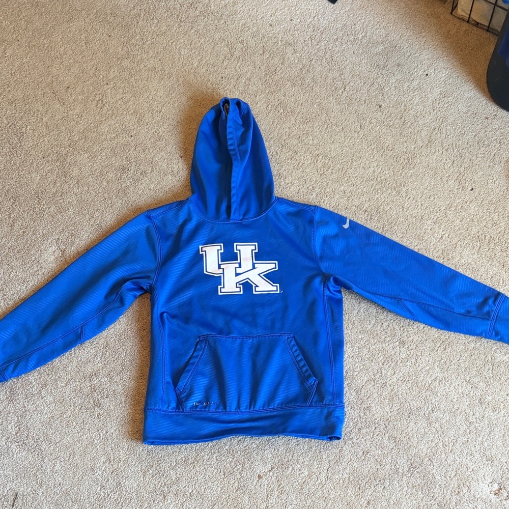 Nike Royal Blue Kids Hoodie with Logo